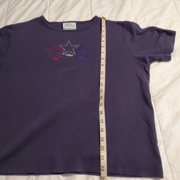 Mccc sportswear XL womens blue cotton tee - Picture 6 of 10